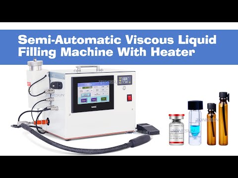 ZS-EL100R Semi-automatic High Filling Accuracy Syringe Pump Glass Vial Liquid Essential Oil Perfume Filling Machine