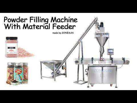 Zonesun Zonesun ZS-FM2A ACOMER Otomatis Auto Talc Pasang Powder Powder Formle Botol Botol Botol Botol Botol nganggo feeder Screw