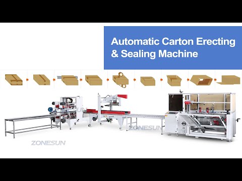 Zs-cspm1 kothak kothak otomatis karton erector h Type Carton Taping Sealing Sealing Packaging Packaging Machiner Sealer