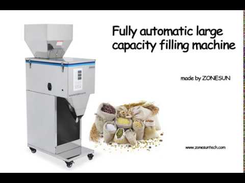 10-999G Bahan bubuk granular sing bobote mesin ngisi kanggo wiji kacang buncis kopi