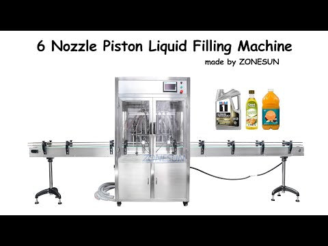 Zs-ytdc6 pompa piston Mesin pengisian cairan botol minuman rampo otomatis