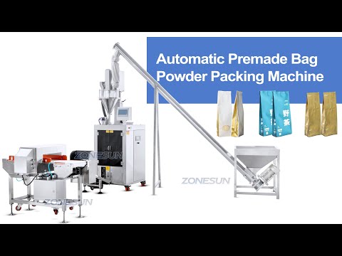 ZonesUn ZS-PFSL1 Automático Sachete Proteína Polvo Polvo Bebidas Polvo Máquina de sellado con detector de metales