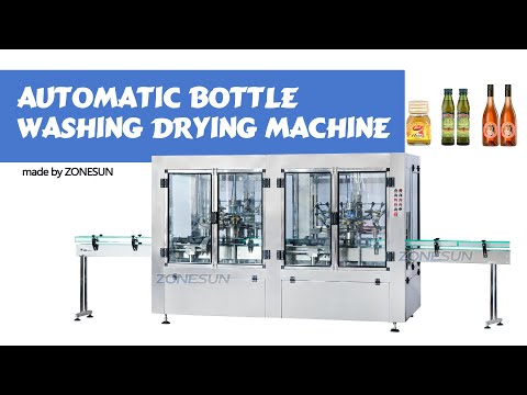 ZS-WB12A Bebada de vino de leche giratoria automática Botella secadora de plástico Vidretes Pet Botella enjuague Máquina de limpieza de secado