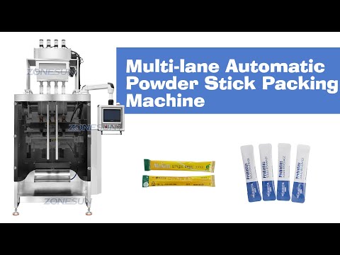 Zonesun ZS-FSFM6 Automático 6 cabezas Muti-Lane Proteína Polvo de polvo Polvo de polvo seco bolsas de polvo de llenado