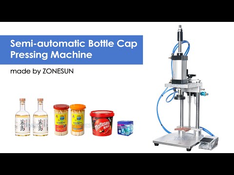 ZONESUN ZS-XG70ZC 반자동 주류 와인 진만 위스키 플라스틱 병 캡 코크 압박 캡 캡핑 기계