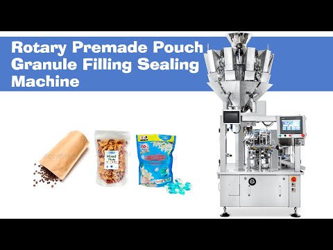 ZONESUN ZS-AFS08K6 소형 다중 헤드 과립 형 비료 계량 필러 애완 동물 치과 용 씹는 큐브 미리마드 파우치 과립 포장 기계