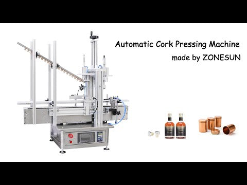 Zonenun ZS-XG1870D1 Desktop Automatische Glasflaschenkappe Kork Pressmaschine Jar Whisky Plastikflaschenverpackungsmaschine mit Kappe Feeder