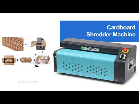 ZONESUN ZS-CCP01 Tabletop Corrugated Carton Shredder Paperboard Packaging Materials Shredding Machine Cardboard Perforator Expansion Cutting Machine