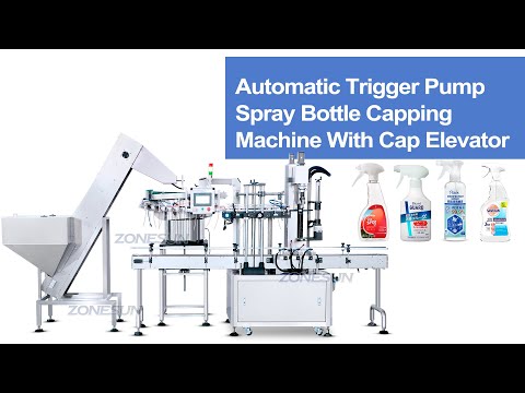 Zonenun ZS-XG445A Automatische Glasreiniger-Reinigungssprühemaschine-Trigger-Pumpen-Flaschen-Kappe Fütterungsschraube mit Kappe Aufzug