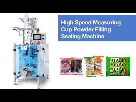 Zonesun zs-fs220 cangkir pengukur otomatis kacang granul bumbu dapur lada kantong plastik mengisinya mesin penyegelan vffs peralatan kemasan
