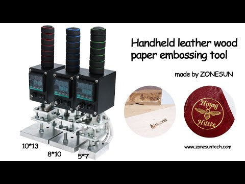 Máquina de estampado de lámina caliente de mano para plástico de madera de cuero