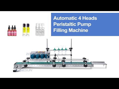 ZS-DTPP100C4 Περισταλτική αντλία μικρή φιάλη αιθέριο έλαιο αιθέριο έλαιο πλήρωσης μηχανή πλήρωσης με μεταφορέα