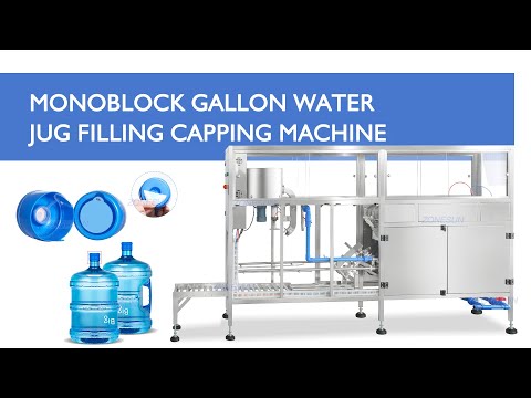 ZONESUN ZS-AFC100R Αυτόματη πλαστική καθαρισμένη μηχανή πλήρωσης μπουκαλιών μεταλλικού βαρελιού νερού 5 γαλονιών