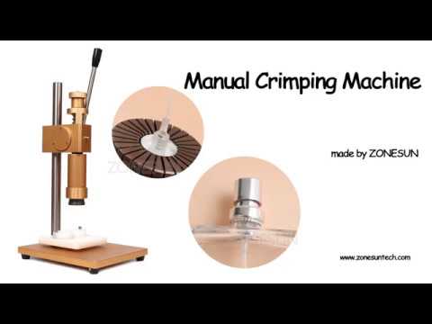 Zonesun Manuel Perfume Grame Machine Metal Cap Press Press Machine Machine pulvérisation