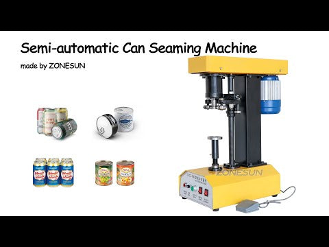 ZONESUN ZS-LYC160 Semi-automatic Canned Food Beer Plastic Can Seaming Sealing Machine