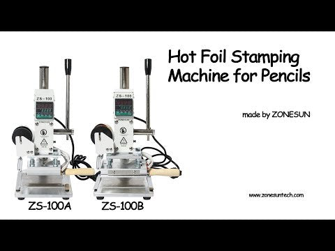 ZONESUN Máquina de bronceado de la máquina de estampado de papel caliente ZS-100B para la máquina de bronceado para la tarjeta de la tarjeta PVC Máquina de estampado de papel