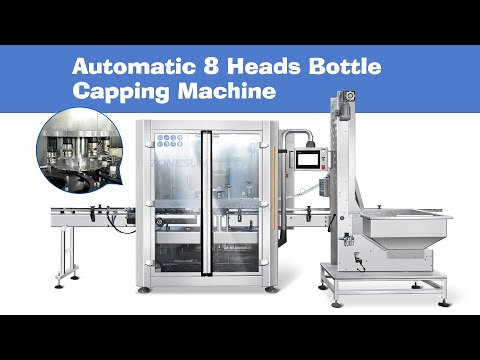 automatic 8 heads bottled water capping machine video