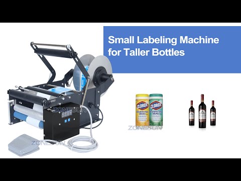 Zonesun ZS-TB16P شبه التلقائي الكهربائي الدائري جولة الزجاجة لاكينات ملصقات ملصقات للاصوص على شامبو شامبو زجاجة قضيب تسمية