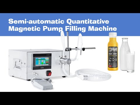 Zonenun ZS-MPZ1 Halbautomatische Magnetpumpe ätherische Ölsaft-Tinte Parfümsprühflasche Flüssige Seife Quantitative Füllmaschine