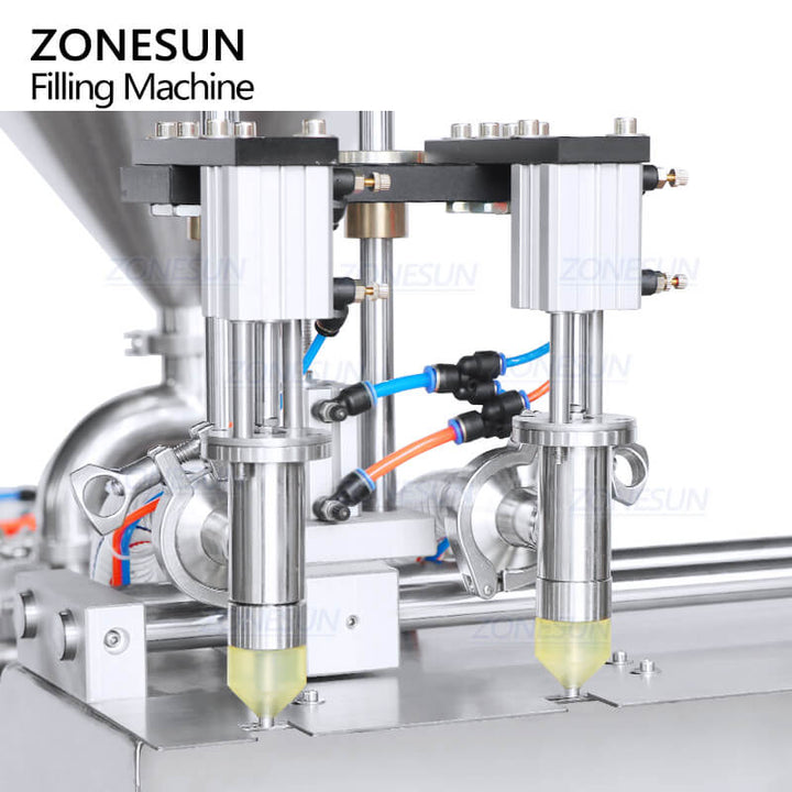 filling nozzle of semi-automatic pouch bag filling capping machine