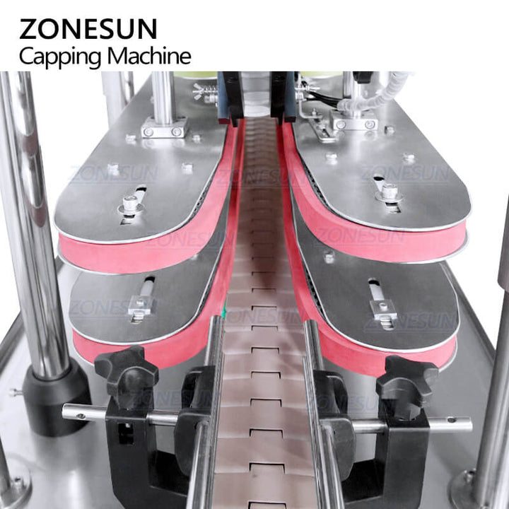 guiding structure of automatic bottle capper