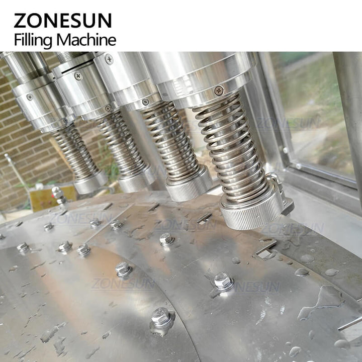 capping structure of pouches filling capping machine