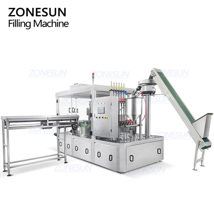 automatic pouches filling capping machine