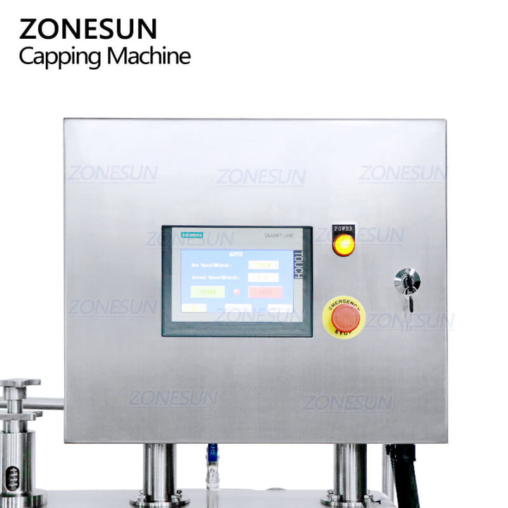 control panel of steam vacuum capper