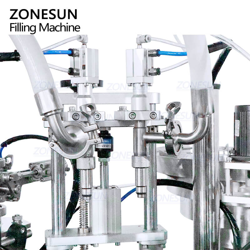 ZONESUN ZS-AFC34 Pompe à piston à grande vitesse Petite bouteille Sirop de miel monobloc-pâte de paste