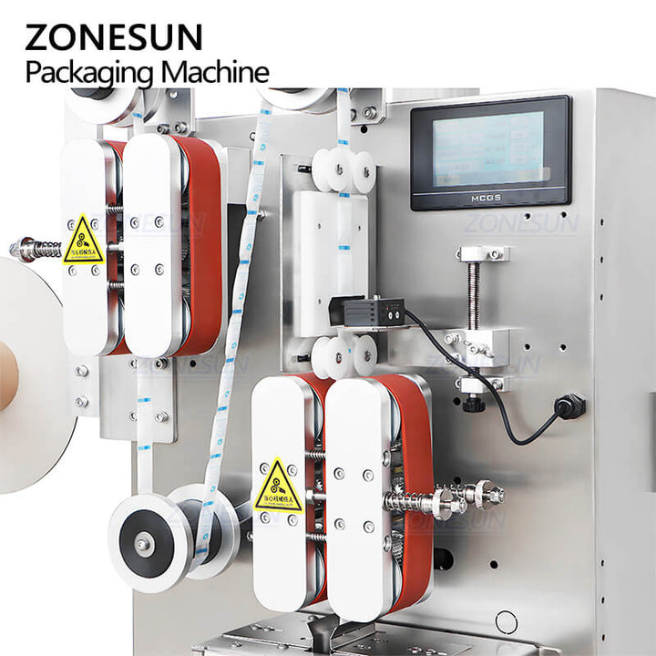 tension buffer mechanism of desiccant pouch dispenser