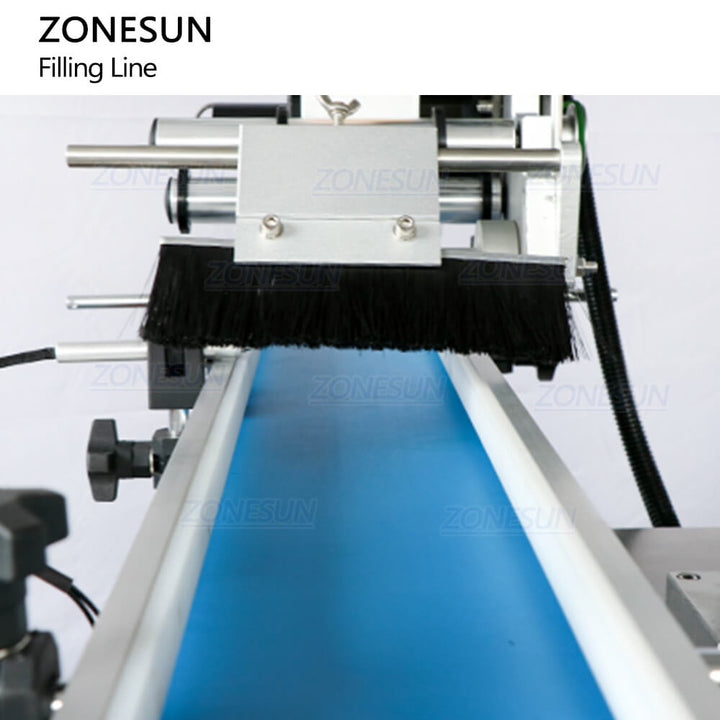 Pambon Tabletop Piston Zonesunga Zonesun ZS-FAL180D9 Pumps Madu Jam Vaseline Coklat Tempel Capping Label Engineering Capping Labeling Machine