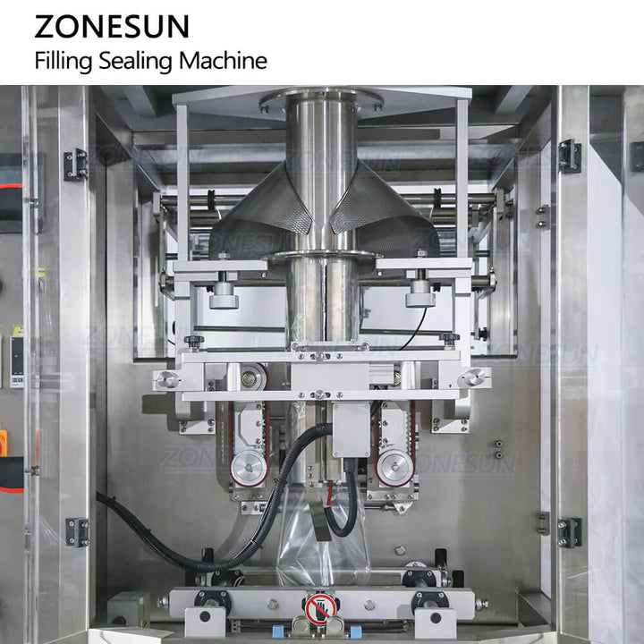 Sealing Structure of 10 Heads Vertical Form Weighing Filling Sealing Machine