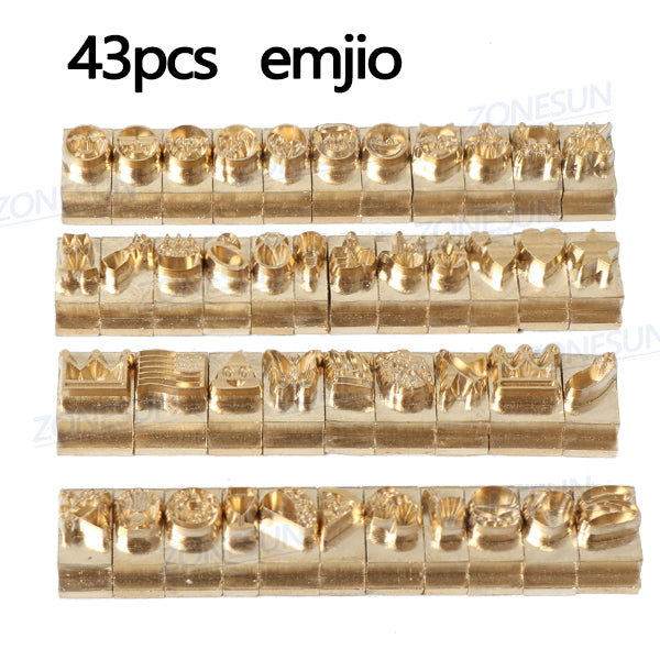 ZONESUN 184PCS Alphabet Letter Set Brass Stamp For Custom Initials - ZONESUN TECHNOLOGY LIMITED