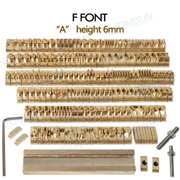 ZONESUN 184PCS Alphabet Letter Set Brass Stamp For Custom Initials - ZONESUN TECHNOLOGY LIMITED