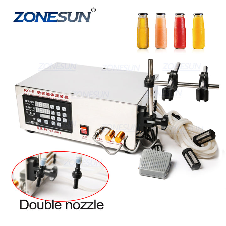 หัวน้ำสองชั้นขวดน้ำไมโครคอมพิวเตอร์อัตโนมัติเครื่องไส้เหลวอัตโนมัติ 3.5L