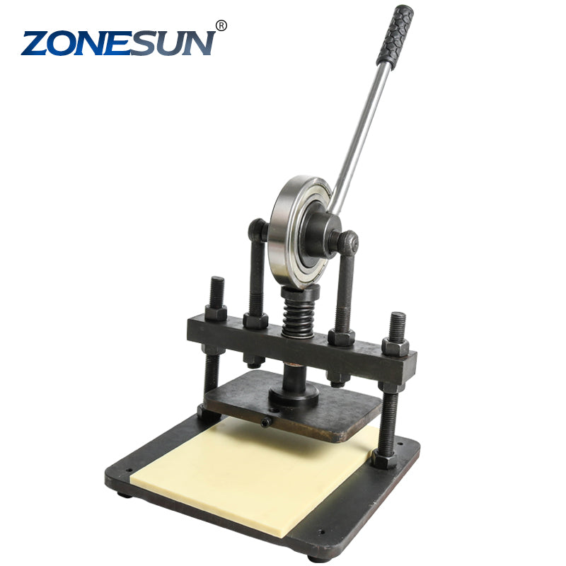 ZONEPACK leather Hydraulic manual die cutting machine photo paper PVC/ –  ZONESUN