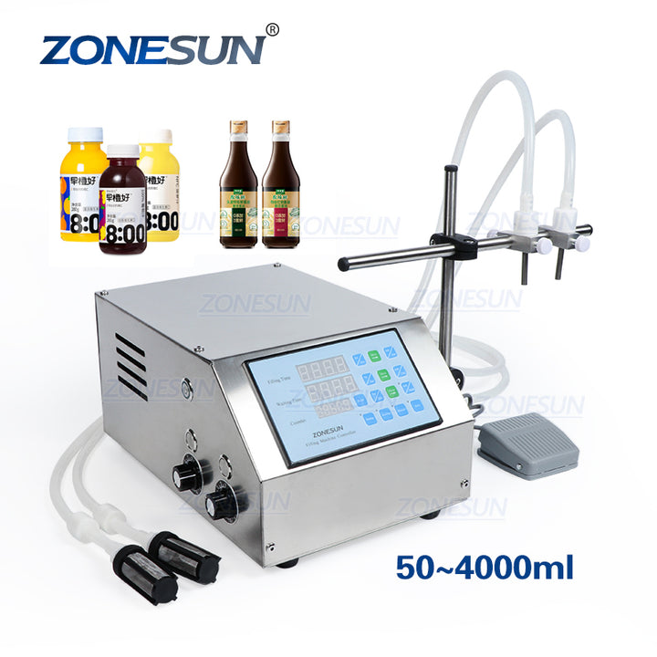 Double Head Diaphragm Pump Liquid Filling Machine