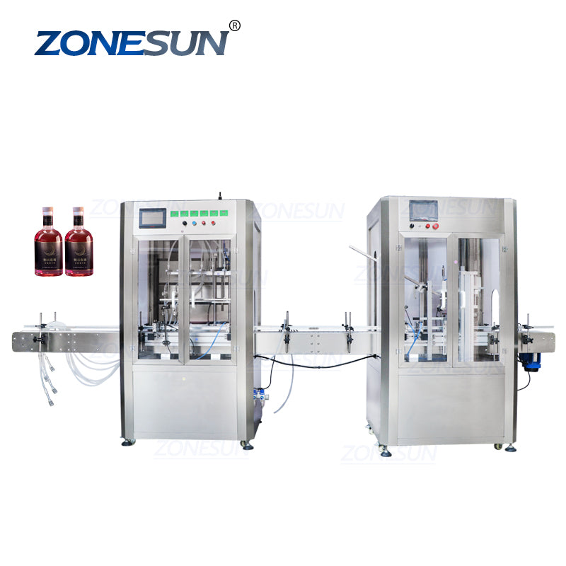 ZS-FAL180AD Automatic Filling Capping Machine With Dust Cover