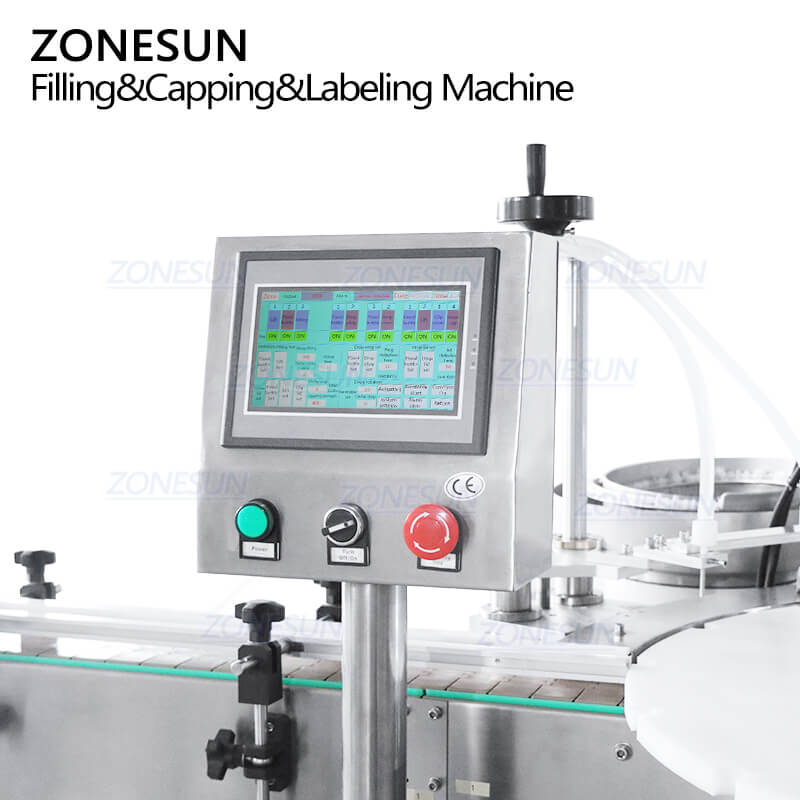 Control Panel of Eyedrops Filling Line