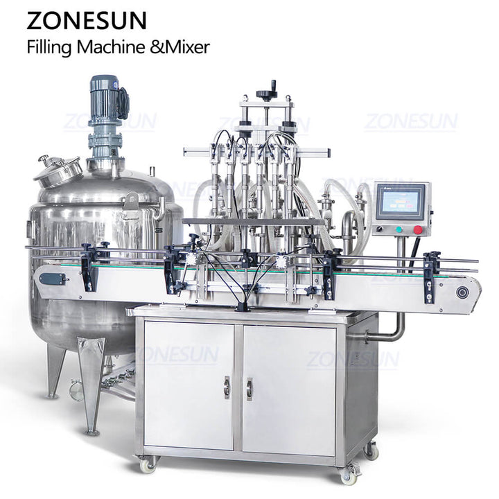 Thick Liquid Mixing Filling Machine For Lotion