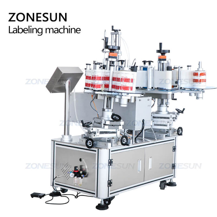 Semi-automatic Double Side Labeling Machine
