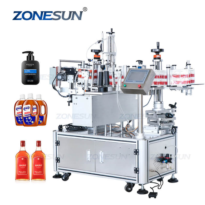 Semi-automatic Double Side Labeling Machine