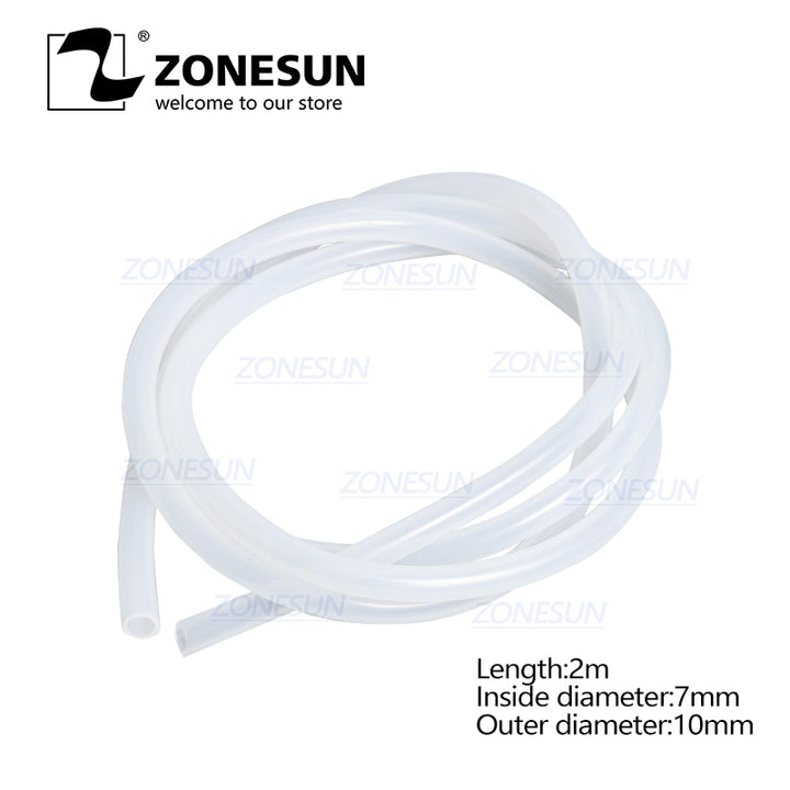 ZONESUN PJ-GZ7 2m(L) * 7mm ID Round Filling Hose Plastic Pipe For Filling Machine