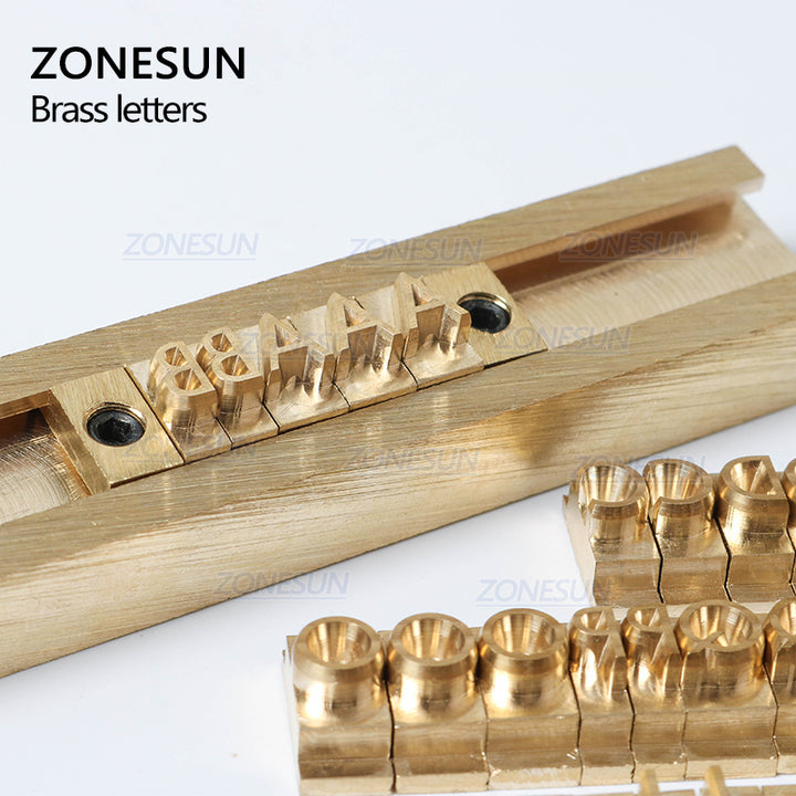 ZONESUN 184PCS Alphabet Letter Set Brass Stamp For Custom Initials - ZONESUN TECHNOLOGY LIMITED
