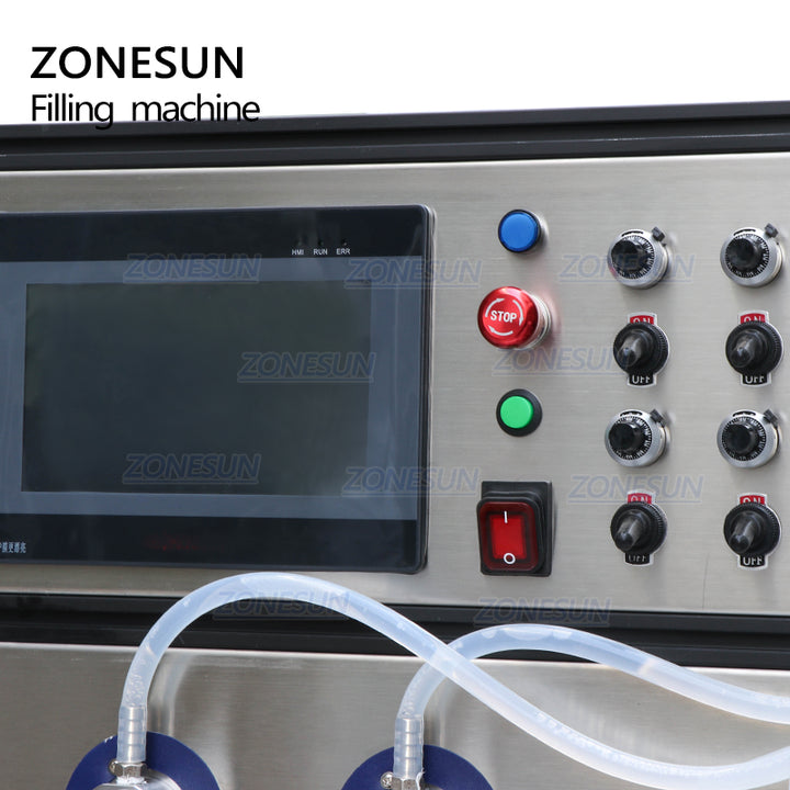 Control panel of magnetic pump liquid filling machine