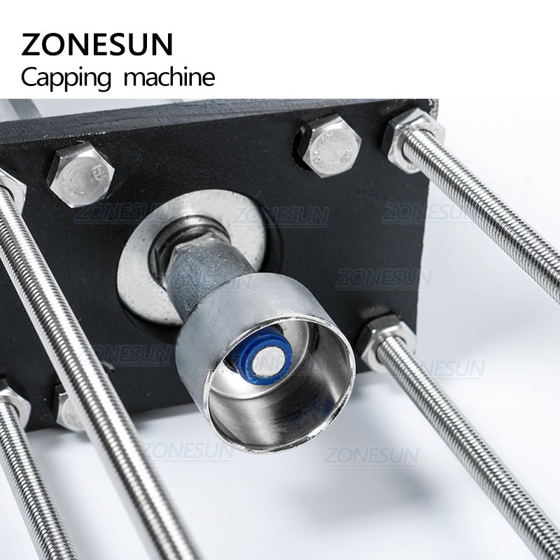 ZONESUN Pneumatic Soda Water Capper Semi Automatic Beer Lid Sealing Machine 26mm Crown Caps Soft Drink Capping Machine - ZONESUN TECHNOLOGY LIMITED