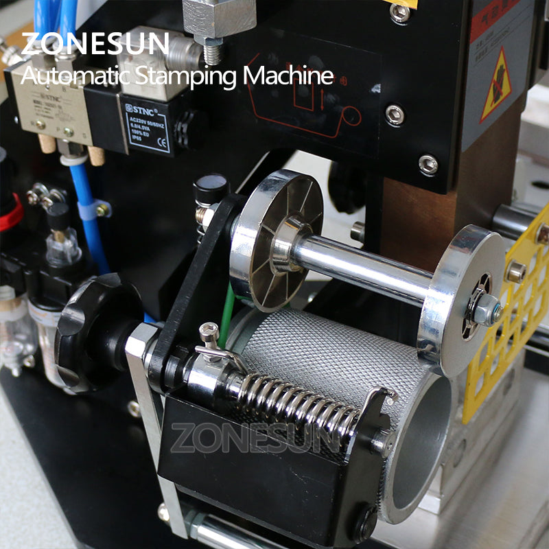ZONESUN ZY-819K Automatic Stamping Machine,leather LOGO Creasing machine,LOGO stamper,High speed name card Embossing machine - ZONESUN TECHNOLOGY LIMITED