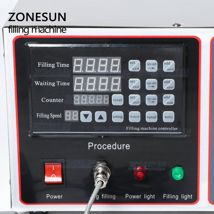 Control panel of GZ-GFK17B Semi Automatic Filling Machine
