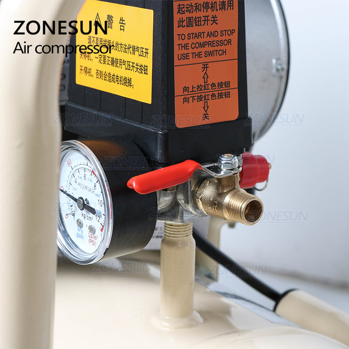 ZONESUN Portable Industrial Factory Silent Air Compressor Machine Piston Type And New Condition Air Compressor Machine - ZONESUN TECHNOLOGY LIMITED