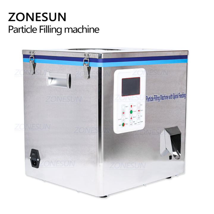 Particle Filling Machine with Spiral Feeding